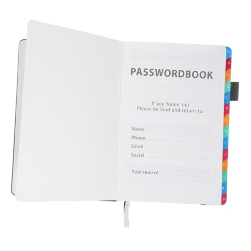 Happyyami Portable Passwort Organizer Benutzerfreundliches Adressbuch für Websites Kompaktes Notizbuch zur Passwortverwaltung mit Alphabetischen für Effiziente Aufzeichnungen und Schnelle Happyyami Portable Passwort Organizer Benutzerfreundliches Adressbuch für Websites Kompaktes Notizbuch zur Passwortverwaltung mit Alphabetischen für Effiziente Aufzeichnungen und Schnelle von Happyyami