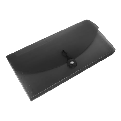 Happyyami Rechnungsordner Veranstalter Dateiordner-Organizer Lagerung Bindemittel Abteil rechnungswesen buchhaltung space saver Dokument Organizer Ordner Aktentasche sortieren Plastik Black von Happyyami