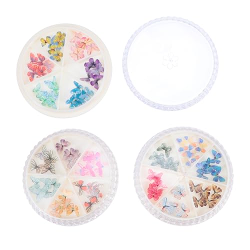 Happyyami Schmetterling Nagelkunst Aufkleber Boxen DIY Maniküre Dekoration Nagelcharms für Designs Langlebige und Sichere Materialien für Nagelkünstler Happyyami Schmetterling Nagelkunst Aufkleber Boxen DIY Maniküre Dekoration Nagelcharms für Designs Langlebige und Sichere Materialien für Nagelkünstler von Happyyami