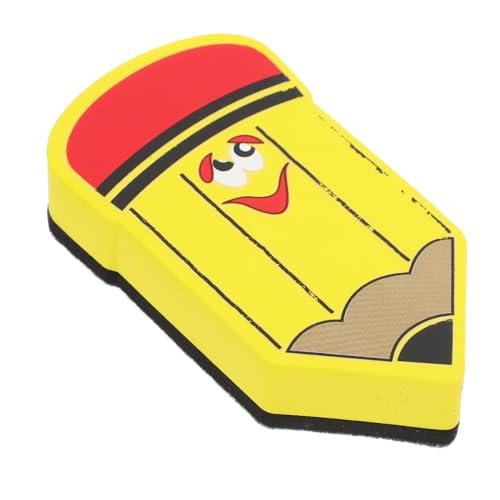 Happyyami Schreibtisch-Trockenlöschtafel büromaterial whiteboard radierer Magnetischer Trockenlöscher für Whiteboards kleiner, trocken abwischbarer Radiergummi Eva Schwamm Yellow von Happyyami