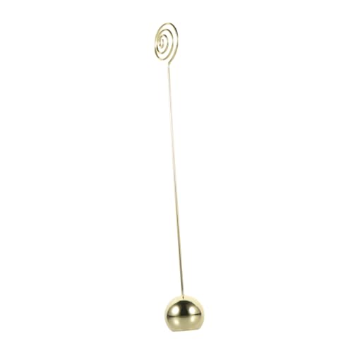 Happyyami Stilvoller Tischkartenhalter mit Sphärischer Basis Stabiler Memo Clip für Notizen Fotos und Tischnummern für Hochzeiten Partys Dekoratives Element für Küche und Wohnzimmer von Happyyami