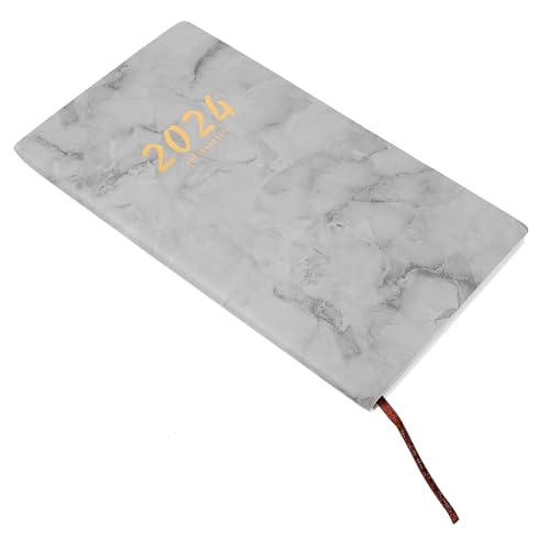 Happyyami Tagesplaner Notizblock Dekoratives Notizbuch mit Marmor Design Verschleißfest für Studenten für Zeitmanagement und Gewohnheiten Tragbar für Schule und Büro von Happyyami