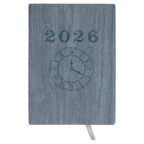 Happyyami Taschenplaner 2026: A6 Mini-Monatskalender-Notizbuch – PU-Einband, Meeting-Notizen-Tagebuch – Business-Notizblock für Aufgabenmanagement von Happyyami