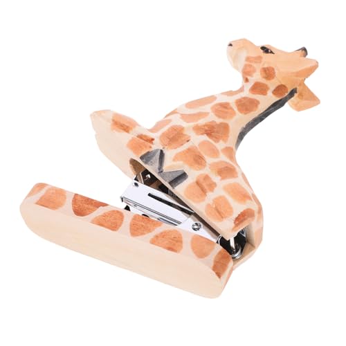 Happyyami Tierhefter Büro Giraffe Mini-Hefter Eichhörnchen Hefter lustiger Hefter Dackel office decoration office supplies tiermotive deko werkzeug Broschürenhefter Heftgerät für Tiere Eisen von Happyyami