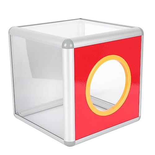Happyyami Transparente Spendenbox aus Aluminiumlegierung Mittlere Robust für Fundraising und Partys von Happyyami