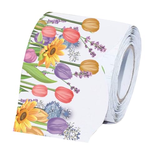 Happyyami Tulpen Dekorpapier Schreibwaren Ästhetisch Entfernbarer Randaufkleber Scrapbooking Dekoration Pinnwand Dekorationen Dekorativer Randaufkleber Whiteboard Aufkleber von Happyyami