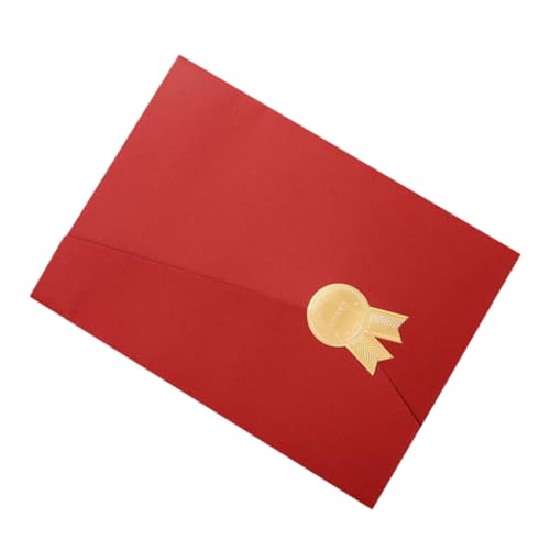 Happyyami Urkundenumschlag Aus Papier Dekorativ Schutz Zertifikat Abdeckung Inhaber Geprägt Aktenordner Urkundenhülle Aus Papier Papier-award-cover Diplom-cover Dokumentenpapiereinband von Happyyami