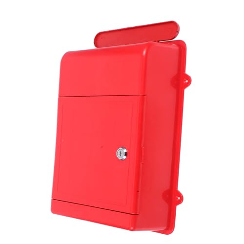 Happyyami Wandbriefkasten mit Schloss Regensichere Aufbewahrungslösung für Briefe Feedback und Elektronische Geräte für und Abschließbar von Happyyami