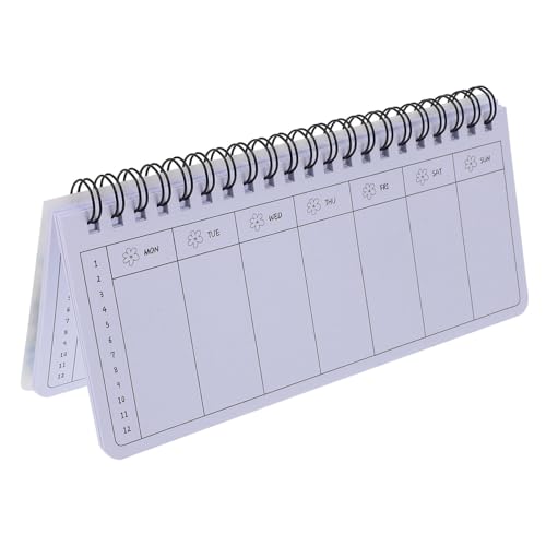 Happyyami Wochenplaner Planer für die Schule monatlich akademisch Stundenplaner Student Notizbuch büroartikel nootbook erinnerungsbuch Memoboard Binder Notizblock Arbeitsnotizblöcke Papier von Happyyami