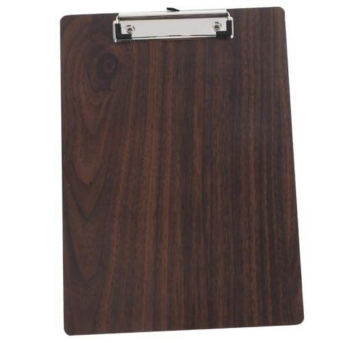 Happyyami Zwischenablage Holzzeichnung Tragbares Ausdrucksbrett Künstler-klemmbrett Zeichenzubehör Ordner Für Die Schule Hochleistungsklemme Tafel Coffee Holz Und Edelstahl von Happyyami