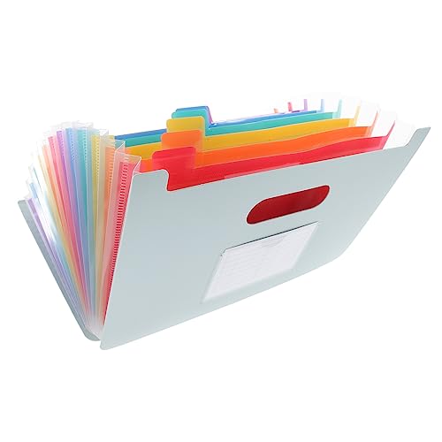 Happyyami büroordner büromappe archivordner Archivierungsordner document folder Akkordeon Aktenordner Dateiordner-Organizer Schule tragbarer Dateiordner Aufbewahrungstasche für Dokumente von Happyyami