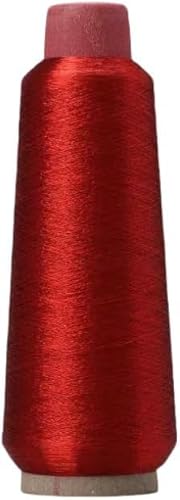 3200 m Metallic-Stickgarn, roter Glitzer, Polyester-Nähgarn für Nähmaschine, Kreuzstich 3200 m Metallic-Stickgarn, roter Glitzer, Polyester-Nähgarn für Nähmaschine, Kreuzstich von HarParBar