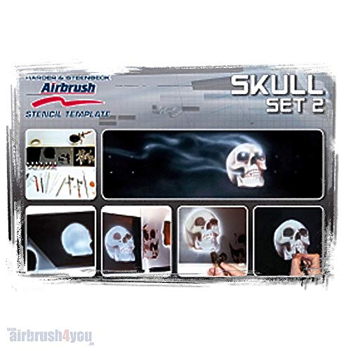 Airbrush Stencil Skull Set 2 410137 Harder & Steenbeck von Harder & Steenbeck