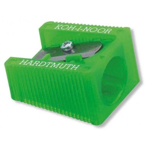 Koh-I-Noor Jumbo Bleistiftspitzer, 12 mm, Kunststoff, Ohne Strom, Blau, Grün, Orange oder Gelb von Hardmuth