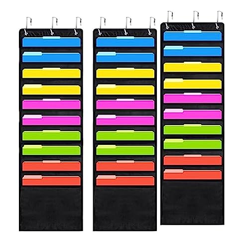 Harewtwy 3 Stück Hängende Papieraufbewahrungstaschen 12 X 12 mit Türhaken für Scrapbooking, Karton Harewtwy 3 Stück Hängende Papieraufbewahrungstaschen 12 X 12 mit Türhaken für Scrapbooking, Karton von Harewtwy