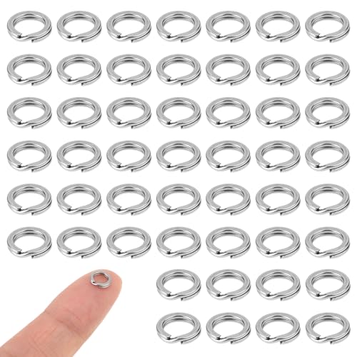 50 Stück 6mm Schlüsselringe Edelstahl Kleine, DIY Schlüsselanhänger Zubehör, Spaltringe zur Schmuckherstellung, Mini-Schlüsselanhänger zur Schmuckherstellung, Basteln, Autoschlüssel Organisation 50 Stück 6mm Schlüsselringe Edelstahl Kleine, DIY Schlüsselanhänger Zubehör, Spaltringe zur Schmuckherstellung, Mini-Schlüsselanhänger zur Schmuckherstellung, Basteln, Autoschlüssel Organisation von Hariendny