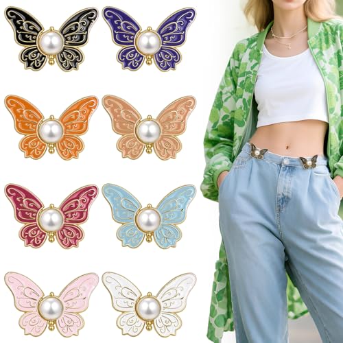 8 Sets Jeans Knöpfe Hosens Enger Machen Farbe Schmetterlingsform Hosen Engers Machens Clip Jeans Taillenstraffer Knöpfe Hosens Enger Machen verstellbares Taillenschnallen Ohne Nähen für Kleidung Hosen 8 Sets Jeans Knöpfe Hosens Enger Machen Farbe Schmetterlingsform Hosen Engers Machens Clip Jeans Taillenstraffer Knöpfe Hosens Enger Machen verstellbares Taillenschnallen Ohne Nähen für Kleidung Hosen von Hariendny