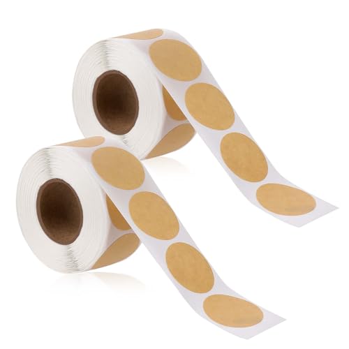 Kraftpapier Rolle Etiketten, 1000 Stück Braune Kraft Aufkleber, 2,5 cm Rund Punkt Etiketten, Selbstklebende Kraft Punkt Aufkleber für Büro, Geschäft, Zuhause, Klassenzimmer, Markierung Kraftpapier Rolle Etiketten, 1000 Stück Braune Kraft Aufkleber, 2,5 cm Rund Punkt Etiketten, Selbstklebende Kraft Punkt Aufkleber für Büro, Geschäft, Zuhause, Klassenzimmer, Markierung von Hariendny