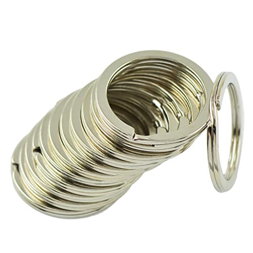 Harilla 10 Metallschlüsselhalter Geteilte Ringe Schlüsselring Schlüsselbund Schlüsselanhänger Bastelzubehör 32mm von Harilla
