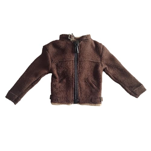 Harilla 1/12 Männer Soldat Figuren Jacke Zubehör Handgemachte Puppe Kleidung Trendy für 6in Action Figur Puppe Modell Körper Modell Dress up, braun von Harilla