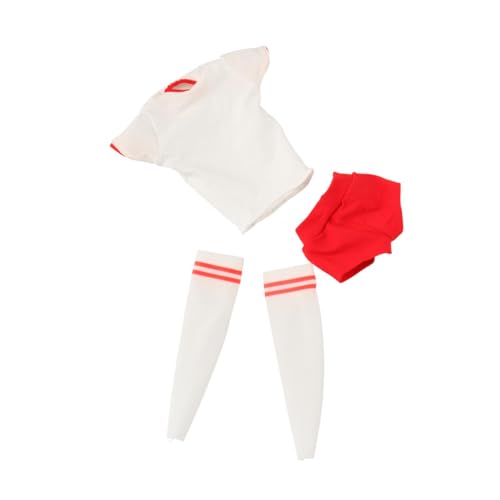 Harilla 1/6 weibliche Puppe Kleidung handgemachte Kurzarm und Shorts Sportswear Mode Miniatur für 12'' Zoll weibliche Action-Figur ACCS, Weiß Rot Enge Passform Harilla 1/6 weibliche Puppe Kleidung handgemachte Kurzarm und Shorts Sportswear Mode Miniatur für 12'' Zoll weibliche Action-Figur ACCS, Weiß Rot Enge Passform von Harilla