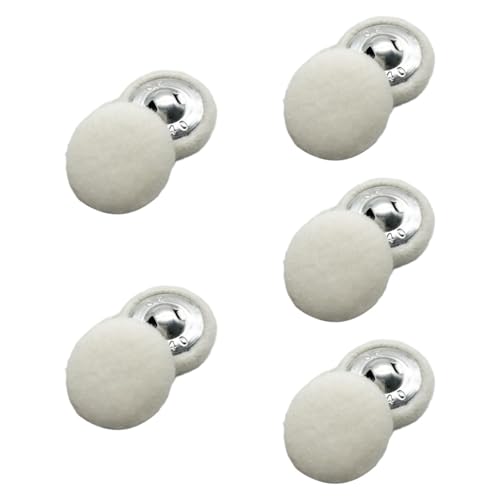 Harilla 10 pcs Stofftücher bedeckte Knöpfe nähen Dekoration DIY mit Schaft 20 mm für Schichten Kleidungskleidung Hemden Kleidungszubehör, Weiß Harilla 10 pcs Stofftücher bedeckte Knöpfe nähen Dekoration DIY mit Schaft 20 mm für Schichten Kleidungskleidung Hemden Kleidungszubehör, Weiß von Harilla