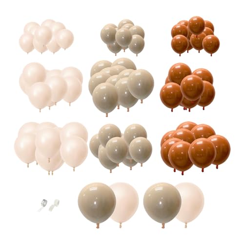 Harilla 104-teiliges Luftballon-Set, Partydekoration, multifunktionale Latex-Luftballons für Ballonbogen, für Garten, Verlobung, Muttertag von Harilla