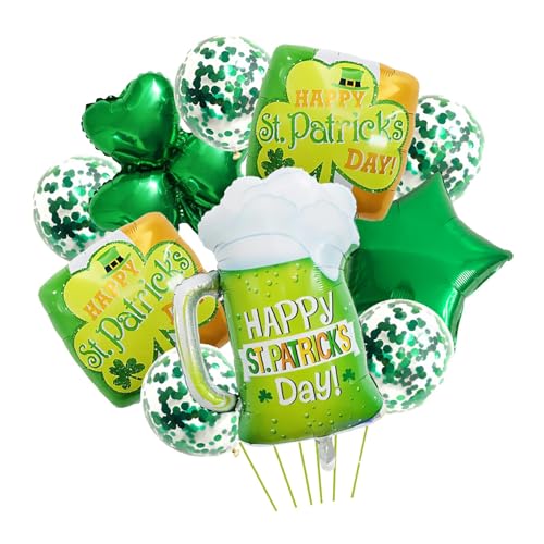 Harilla 11x St. Patrick's Day Luftballons, St. Day Partydekorationen, grüne Luftballons für Karneval, Hochzeit, Heimdekoration von Harilla