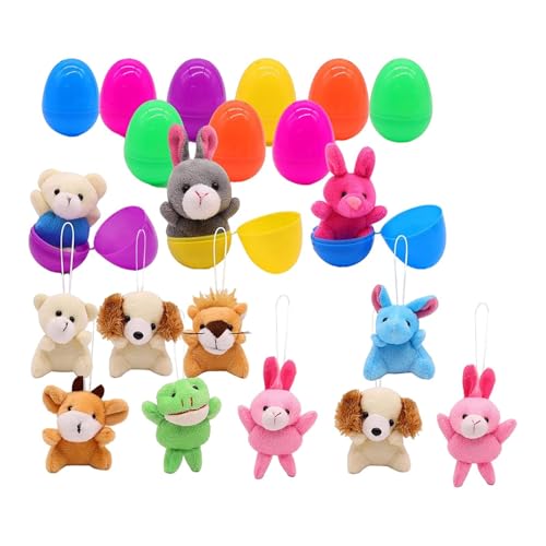 Harilla 12 -fache vorgefüllte Ostereier mit Plüschspielzeugkorb Stuffers Füllfülle Party bevorzugt schöne DIY -Taschen Anhänger für Kinder Geburtstagsgeschenk Harilla 12 -fache vorgefüllte Ostereier mit Plüschspielzeugkorb Stuffers Füllfülle Party bevorzugt schöne DIY -Taschen Anhänger für Kinder Geburtstagsgeschenk von Harilla
