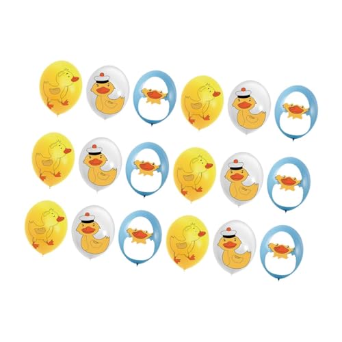 Harilla 18 Stück Cartoon Duckballons Party Lieferungen Kulissen süße Ornamente Foto Requisiten für Festival Celebration Restaurant Home Home von Harilla