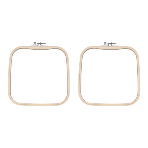 Harilla 2X Bambus Hoop Kreuz Stich Hoop Nähen Nähen Werkzeuge Sticken Rahmen Wiederverwendbare DIY Handarbeit Handarbeiten Kreuz Stich Loops, 20cmx20cm Harilla 2X Bambus Hoop Kreuz Stich Hoop Nähen Nähen Werkzeuge Sticken Rahmen Wiederverwendbare DIY Handarbeit Handarbeiten Kreuz Stich Loops, 20cmx20cm von Harilla