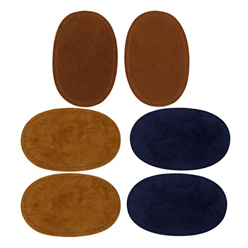 Harilla 3 Paare Nähen auf Oval Ellenbogen Knie Patches Jeans Repair Craft Schwarz Grau Tan - Farbe 5 Harilla 3 Paare Nähen auf Oval Ellenbogen Knie Patches Jeans Repair Craft Schwarz Grau Tan - Farbe 5 von Harilla
