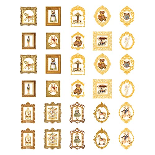 Harilla 30 x Retro-Stil-Aufkleber, DIY, wasserdicht, Dekoration, Handkonto, Klebeband, Bastelbedarf, Tagebuch-Aufkleber für Kartenherstellung, Stil F Harilla 30 x Retro-Stil-Aufkleber, DIY, wasserdicht, Dekoration, Handkonto, Klebeband, Bastelbedarf, Tagebuch-Aufkleber für Kartenherstellung, Stil F von Harilla