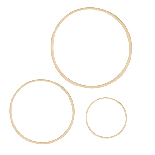 Harilla 3er Set Makramee Ringe für DIY Bastelprojekte und Hochzeitsdekoration, 15 cm 30 cm 40 cm von Harilla