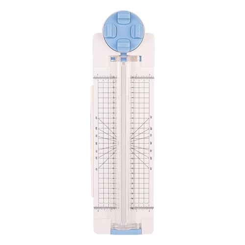 Harilla 4-in-1-Papierschneider, Trimmer, gerade, gewellte, gepunktete Rill- und Schiebelineal, tragbares Scrapbooking-Werkzeug für Postkarten, Fotos, Blau Harilla 4-in-1-Papierschneider, Trimmer, gerade, gewellte, gepunktete Rill- und Schiebelineal, tragbares Scrapbooking-Werkzeug für Postkarten, Fotos, Blau von Harilla
