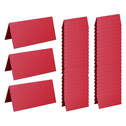 Harilla 50 Stück Tischkarten für Hochzeiten, Tischnummer, blanko, Grußkarten, Abendessen, Einladungskarten, elegant für Veranstaltungen, Verlobung, Rot Harilla 50 Stück Tischkarten für Hochzeiten, Tischnummer, blanko, Grußkarten, Abendessen, Einladungskarten, elegant für Veranstaltungen, Verlobung, Rot von Harilla