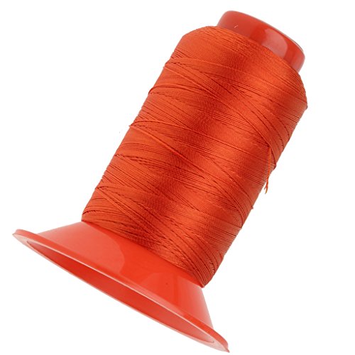 Harilla 500M Geklebte Nylonpolster Nähgarne für Outdoor Zeltgepäck Ledertasche, Orange von Harilla