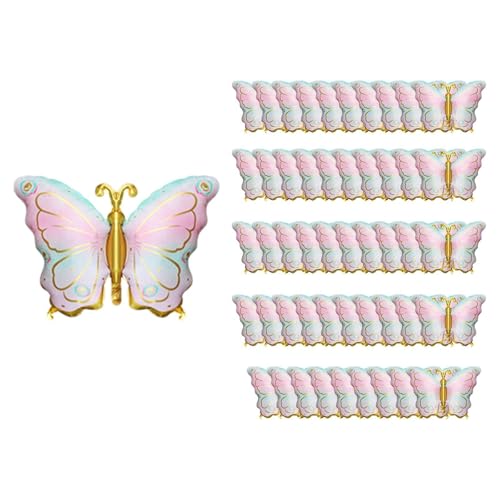 Harilla 50pcs Muttertag Ballons Aluminium Folie Ballon einzigartige Party -Dekoration Vorräte für Hochzeitsniversary Celebration Dekor von Harilla