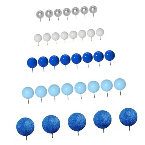 Harilla 50x Kuchen -Top -Ball -Kuchen -Dekorationen, Blau Harilla 50x Kuchen -Top -Ball -Kuchen -Dekorationen, Blau von Harilla