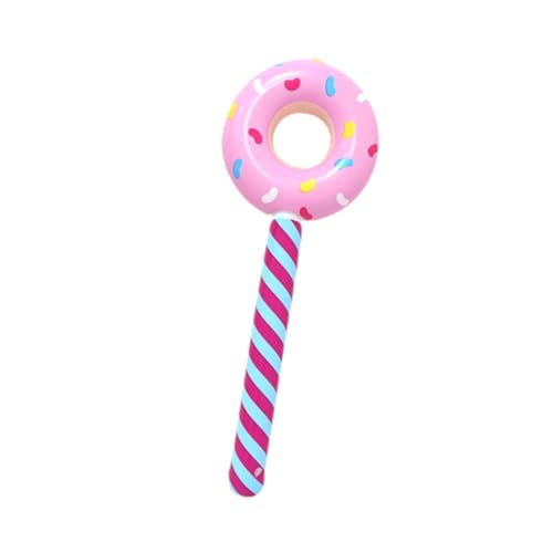 Harilla Aufblasbarer Donut Stick Donut Form Ballon Große Foto Requisiten Süßigkeiten schweben Sie für Geburtstagsurlaubs Süßigkeiten für Kinder, Rosa von Harilla