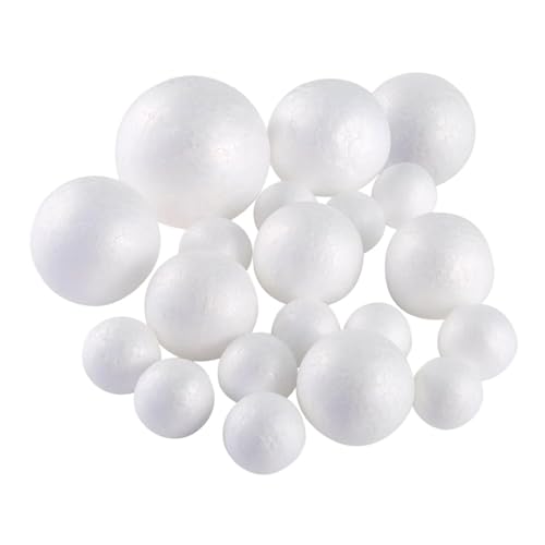 Harilla Bastelschaumbälle, Dekorationen, Glatte, Bälle, DIY-Basteln für Ornamente, Zuhause, Weihnachten, Feiertags-Blumenarrangement, 20 Stück Harilla Bastelschaumbälle, Dekorationen, Glatte, Bälle, DIY-Basteln für Ornamente, Zuhause, Weihnachten, Feiertags-Blumenarrangement, 20 Stück von Harilla きん