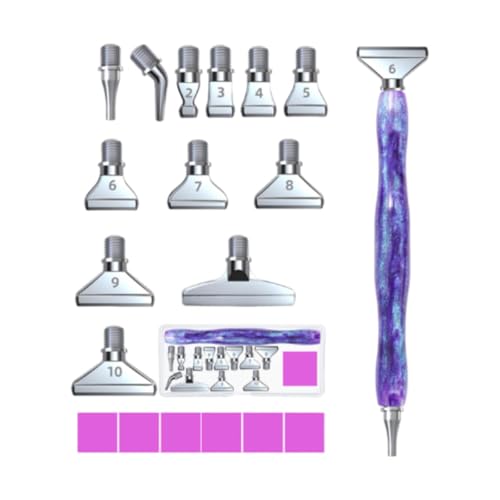 Harilla Diamant-Malerei-Bohrstift-Set, DIY-Diamant-Kunst-Werkzeug, komfortabler Griff, Silberkopf Harilla Diamant-Malerei-Bohrstift-Set, DIY-Diamant-Kunst-Werkzeug, komfortabler Griff, Silberkopf von Harilla