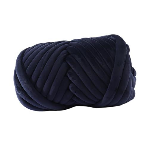 Harilla Grobes Garn, Armstrickgarn, waschbares, schweres Garn, sperriges Garn, Jumbo-Schlauchgarn für Überwurf, Decke, Katzenhaus, Haustierbett, Pullover, Dunkelblau Harilla Grobes Garn, Armstrickgarn, waschbares, schweres Garn, sperriges Garn, Jumbo-Schlauchgarn für Überwurf, Decke, Katzenhaus, Haustierbett, Pullover, Dunkelblau von Harilla
