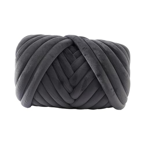 Harilla Grobes Garn, Armstrickgarn, waschbares, schweres Garn, sperriges Garn, Jumbo-Schlauchgarn für Überwurf, Decke, Katzenhaus, Haustierbett, Pullover, dunkelgrau Harilla Grobes Garn, Armstrickgarn, waschbares, schweres Garn, sperriges Garn, Jumbo-Schlauchgarn für Überwurf, Decke, Katzenhaus, Haustierbett, Pullover, dunkelgrau von Harilla