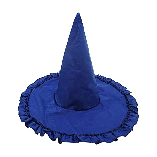 Harilla -Hexenhut für Frauen und Mädchen, Kostümzubehör, Zaubererhut, Dekorationen, Cosplay-Requisiten für Erwachsene und Kinder, Blau von Harilla