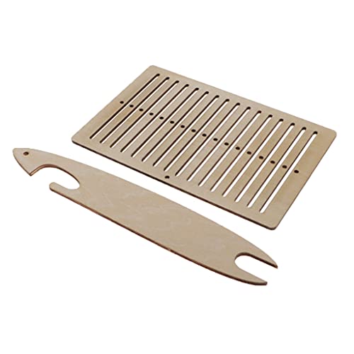 Harilla 2X Webrahmen aus Holz zum Weben, Hölzerner Webstuhl, Weben-Shuttle-Werkzeug, Holzwebstühle Kit Anzug Gewebte Tapisserie Tischwebstuhl Webstuhl Set für Kinder Erwachsene Anfänger Weaving Lovers Harilla 2X Webrahmen aus Holz zum Weben, Hölzerner Webstuhl, Weben-Shuttle-Werkzeug, Holzwebstühle Kit Anzug Gewebte Tapisserie Tischwebstuhl Webstuhl Set für Kinder Erwachsene Anfänger Weaving Lovers von Harilla