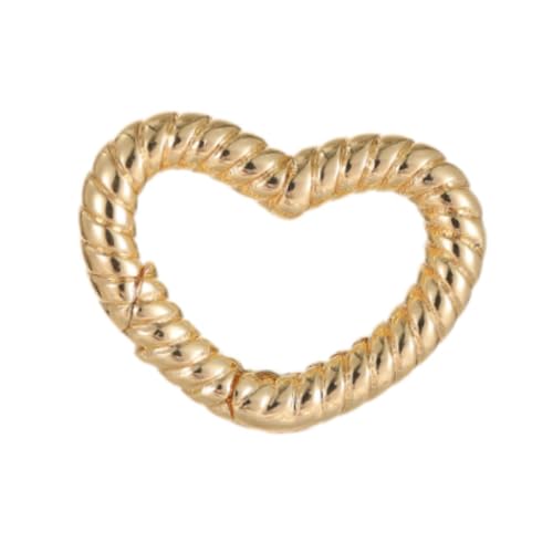Harilla Hummerverschluss, Schmucksteigerung, Ornamentschnalle, Handwerksanschluss, DIY -Vorräte für Armbänder, Schlüsselanhänger, Ketten, Herz Weben von Harilla