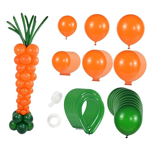 Harilla Karotten-Stehsäulenballon, Foto-Requisiten, Osterdekorationen, Osterballon-Set für Aktivitäten, Osterspiel, Verlobung von Harilla