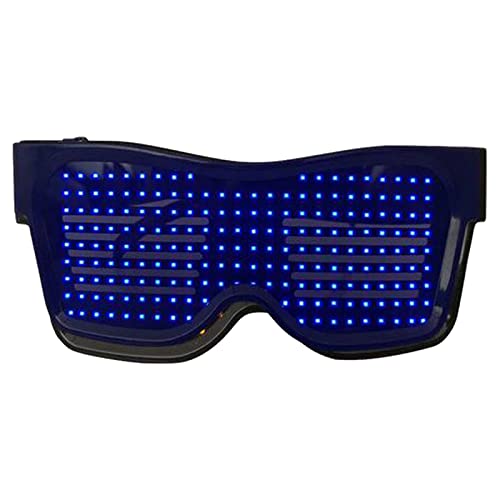Harilla LED Brillen mit App-Steuerung für aufregende Raves und Partys, Blau von Harilla