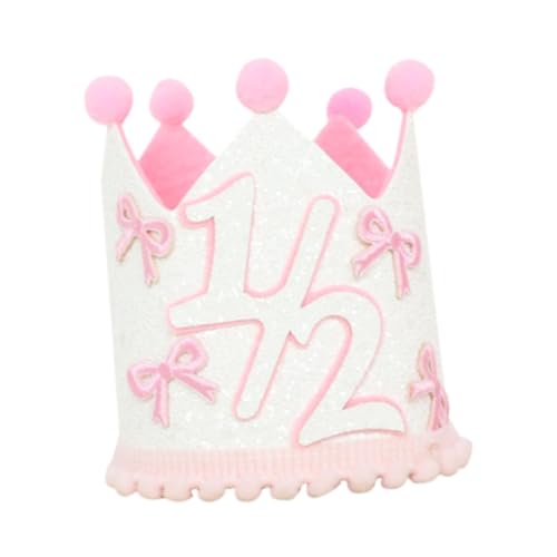 Harilla Mädchen 1/2 Geburtstagshut Foto Requisite Kostüm Accessoires Ornament Babyparty 6 Monate Halbjahres Geburtstag Kronenpartydekoration Harilla Mädchen 1/2 Geburtstagshut Foto Requisite Kostüm Accessoires Ornament Babyparty 6 Monate Halbjahres Geburtstag Kronenpartydekoration von Harilla
